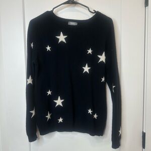 Star Cashmere Long Sleeve Crewneck Sweater by Neiman Marcus - Medium